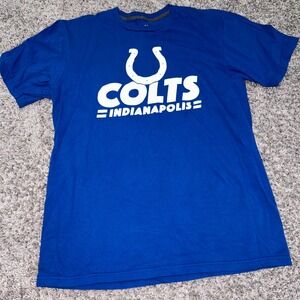 Indianapolis Colts Majestic‎ NFL T-Shirt Mens Large Football Blue